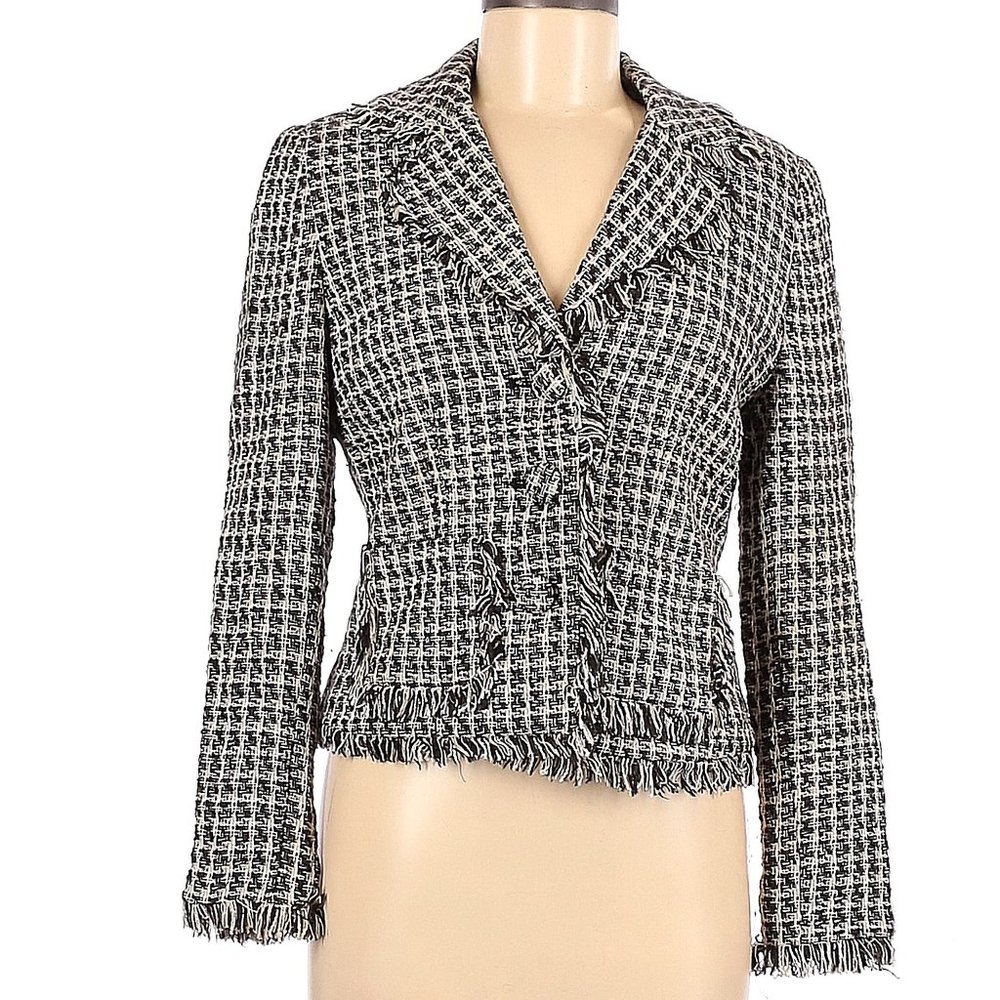 Thalia Sodi 100% Polyester Black Blazer Size 6